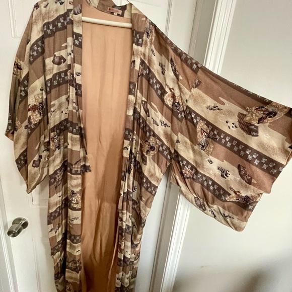 Vintage Japanese yukata kimono robe size large Men’s - Picture 9 of 16